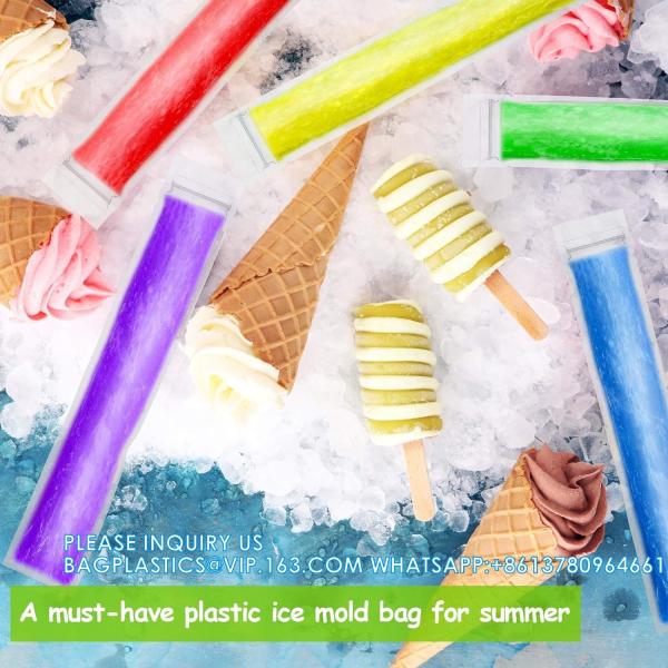 Disposable Ice Mold Bags Mold Bags Homemade Ice Lolly Bags Funnels Freeze Snacks Freezer Tubes For Healthy Snacks