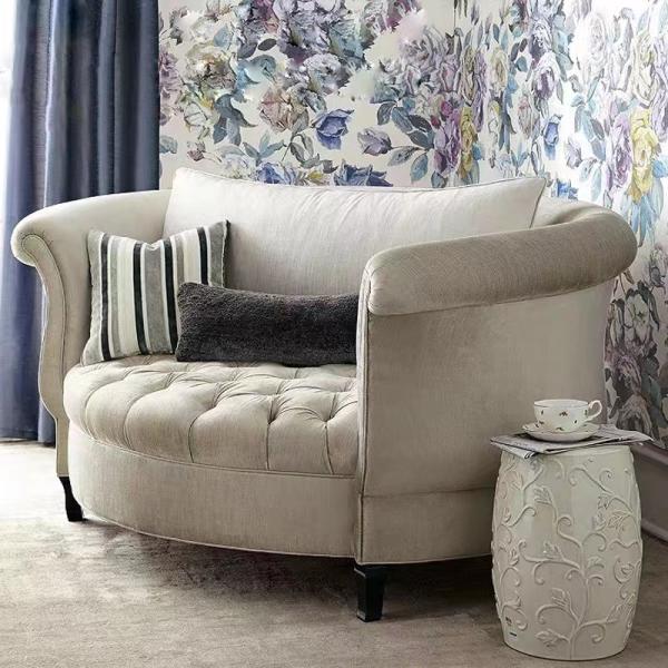 Italian Velvet Hotel Room Sofa Large Single Casual Sectional Sofas