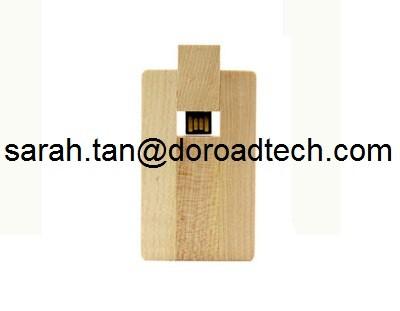 Hot Sale Real Capacity Wooden Card USB Flash Drive Maple Wood Memory Stick Pen Drives