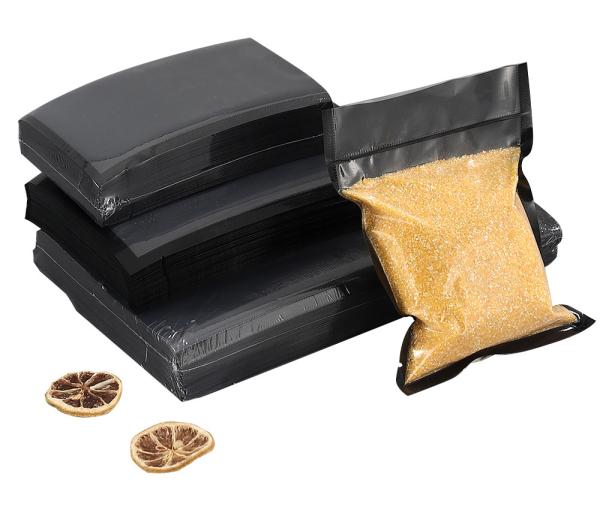 Heavy Duty QS Clear Black Vacuum Seal Bags Precut 5mil Recyclable