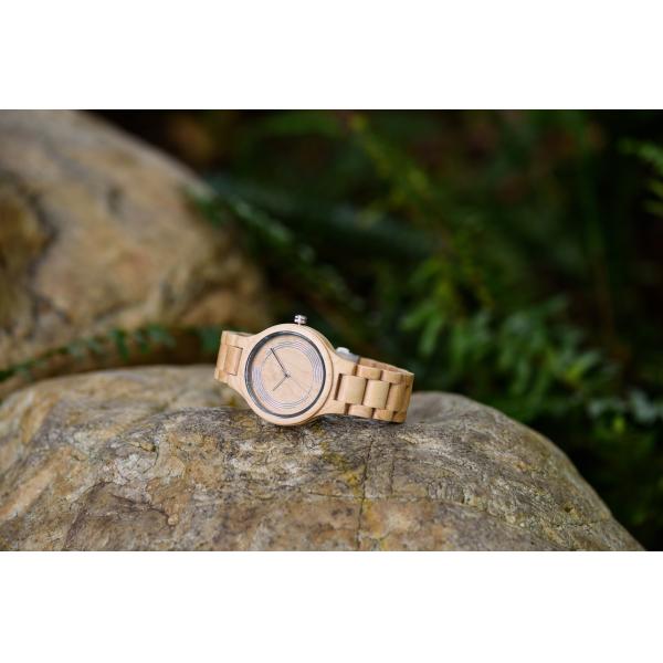 Наручные часы простого стиля деревянные, дозор кварца кожаного ремня для подарка людей