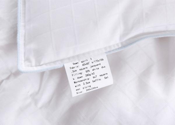 Easy Care W200cm L230cm White Duck Down Duvet