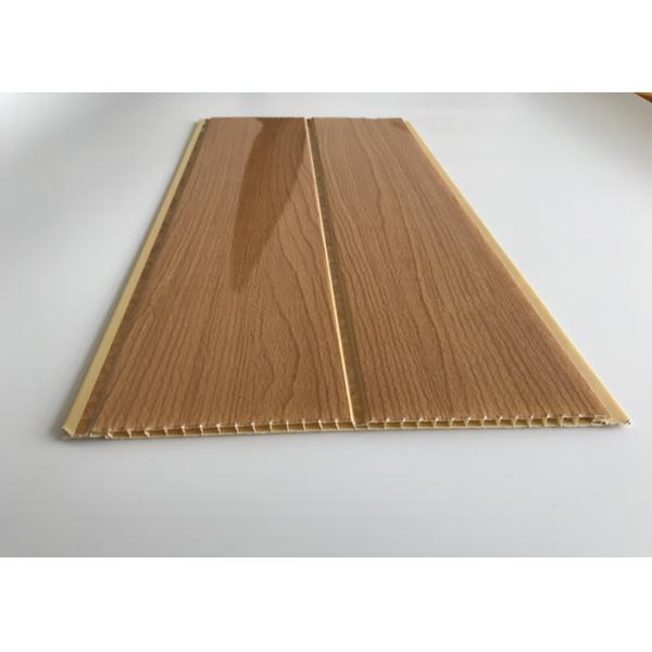 Middle Groove Printing PVC Wood Panels Easy to install wooden color PVC panels Surface Fire Retardant