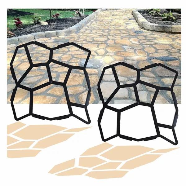 OEM 3D Cement Pour Gypsum Designed House Silicone Wall Brick Panel Molds Concrete Tile Mold For Cement