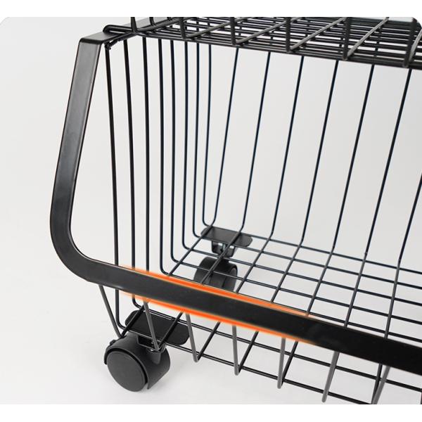 5 Tier 105cm Height Steel Kitchen Basket Rack For Vegetable Storage