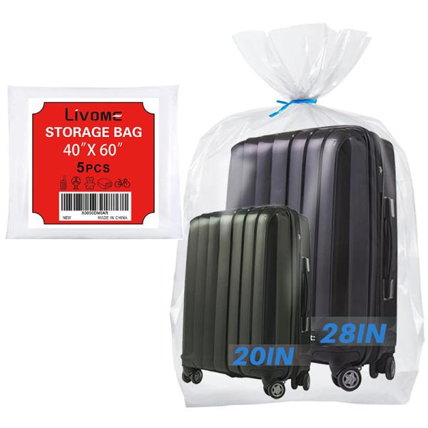 PE Clear Poly Bag Transparent Plastic Bag For Mattress Custom Size BigTop Open