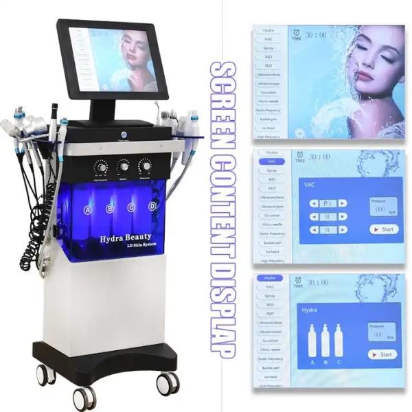 250VA Hydra Aqua Peel Facial Machine 100V - 240V Hydra Beauty Facial Machine 14 In 1