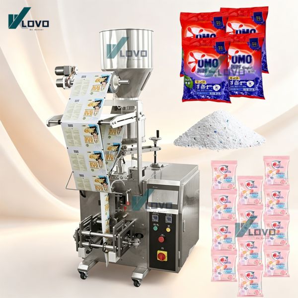 Electric Automatic Vertical Packing Machine For Coffee Laundry Detergent Spice Powder