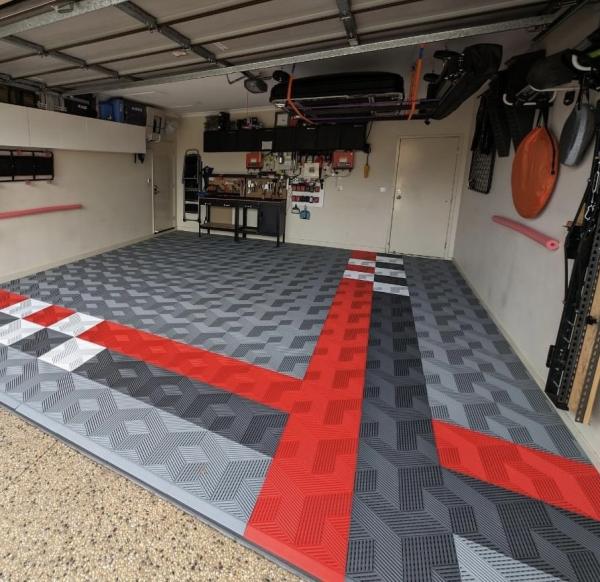 PP Garage Carpet Tiles Tile 2500lbs Commercial Garage Floor Tiles