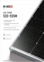 Los módulos fotovoltaicos bifaciales LONGi de corte medio Longi Solar 555W 535W 540W 545W 550W