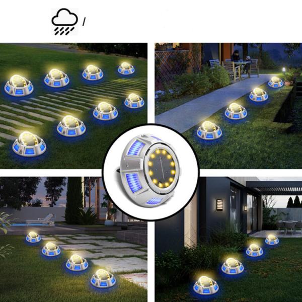 3V Input Voltage Solar Underground Light for Garden Park Decoration in ABS/Aluminium
