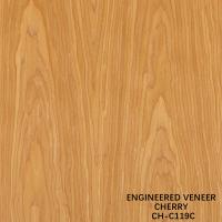 Ev Wood Veneer Of Fancy Crown Grain American Cherry 2850mm Length For Interior Doors China Manufacturer CH-119C/1225C