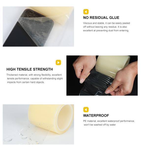 PE Temporary Customized Surface Anti Scratch Plastic Adhesive Protective Film For Acrylic Sheet
