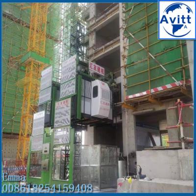 SC100/100 Elevador de construção de 2 toneladas fora de edifícios Tipo de escalada