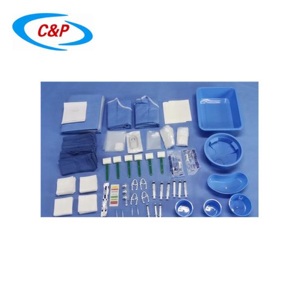 Package individuel Angiographie Fémorale et Radial Drapeau Package avec Manifold et Seringues
