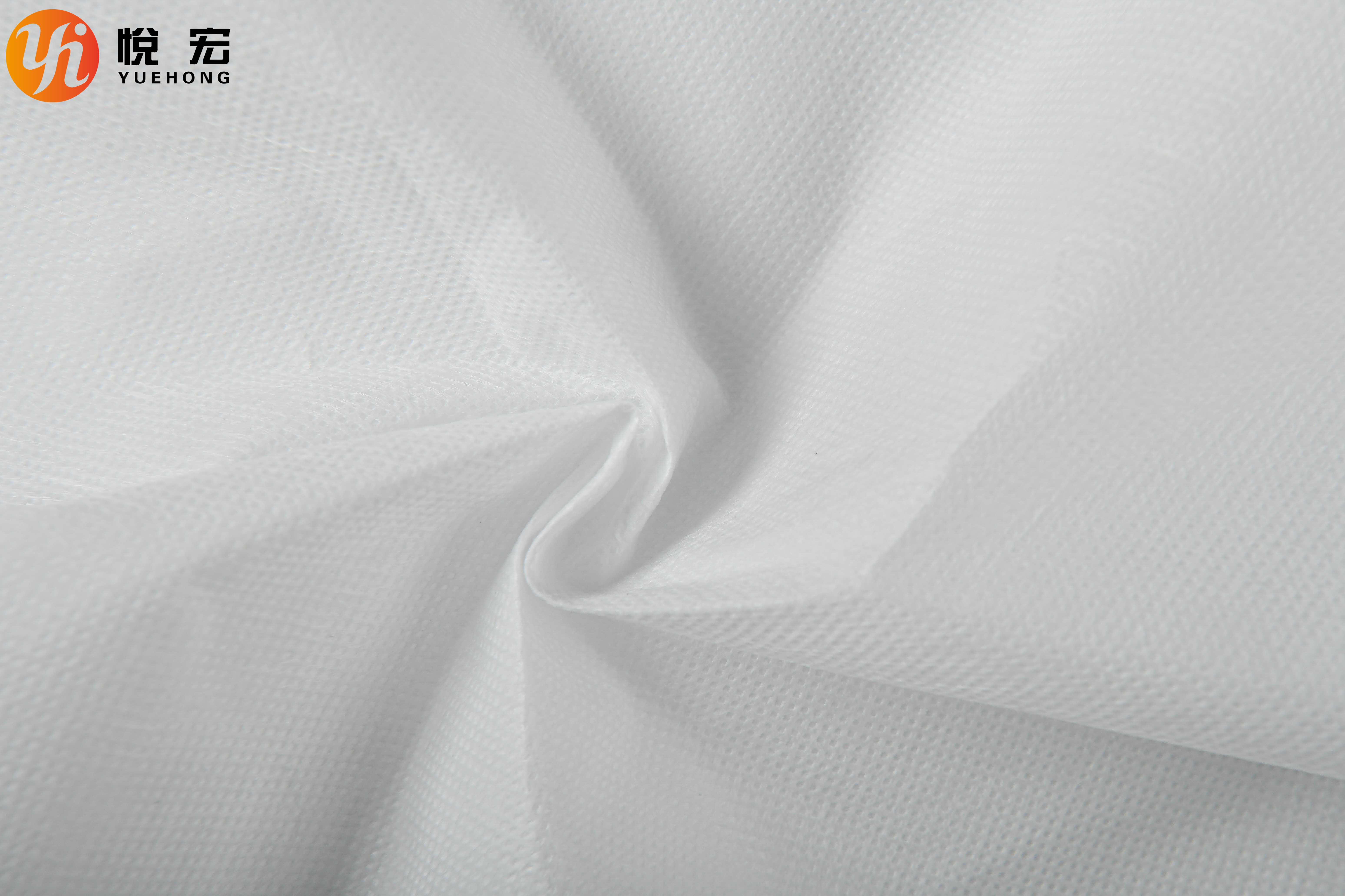 PE Needle Cotton Spunlace Nonwoven Fabric 0.1mm - 0.5mm Non Woven Fabric Raw Material
