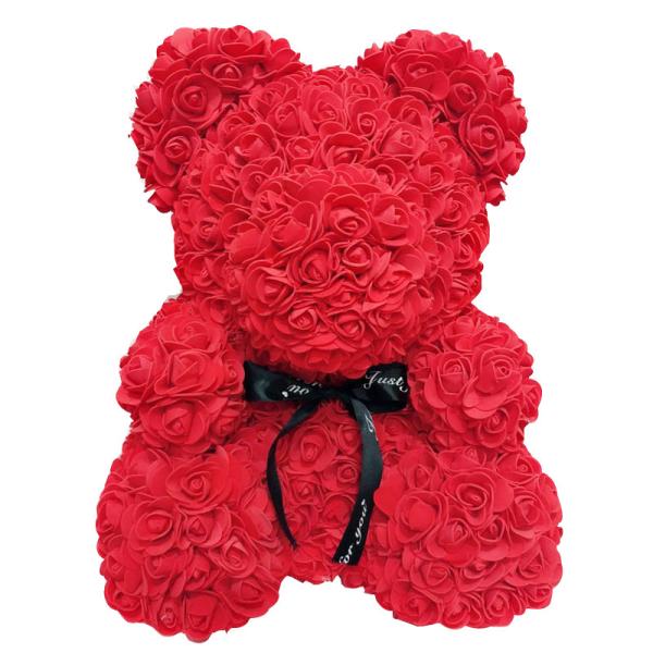 2021 artificial preserved roses Teddy Roses Bear for Valentines Day Gift rose bear