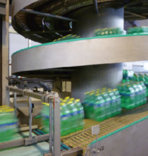 High Speed Spiral Elevator Conveyor For Food Filling Production Line