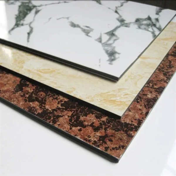 PVDF Coating Marble Design ACP Sheet 4mm Fluorocarbon Granite Aluminum Composite Material