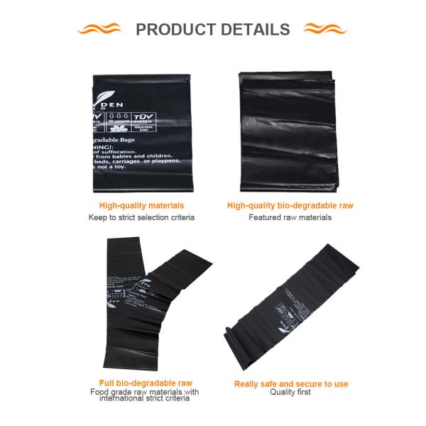 Recyclable PLA PBAT PHA Plastic Packaging Bag 100 Degradable Carrier Bags