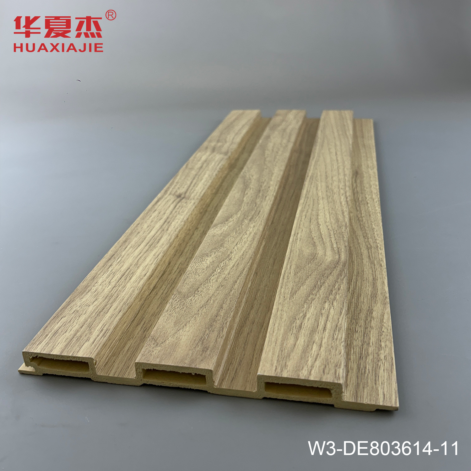 Waterproof WPC Fluted Wall Panel with Flat Surface for Easy Installation and Interior Decoration