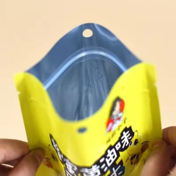 Специально напечатанная биоразлагаемая алюминиевая фольга без запаха печенье упаковка Kraft Paper Stand Up Ziplock Pouch Bags