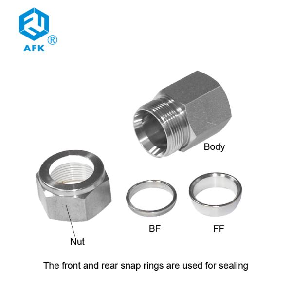 NPT Thread Stainless Steel Connector Custom Ferrule Forged