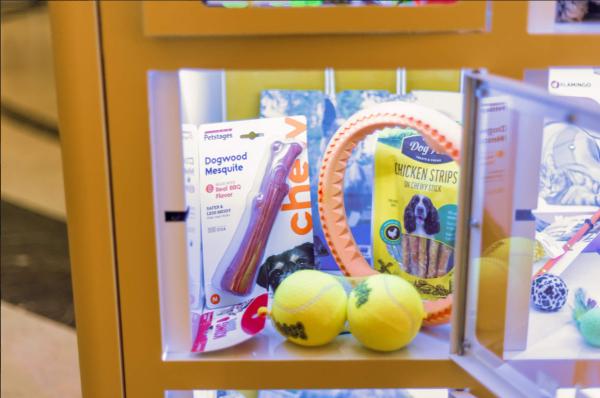 Parque de cães ao ar livre Autoserviço Produtos para animais de estimação Produtos de lavagem para cães Máquina de venda automática inteligente para alimentos para animais de estimação