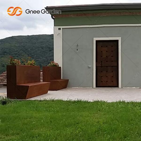 Таможня заржавела на открытом воздухе Суд плантатора Corten стальной для задворк