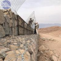 4*1*1 Corbeille en gabion trou hexagonal pour lutter contre l'érosion Cages en pierre métallique pour lutter contre les inondations
