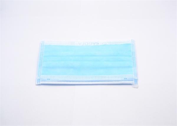 Anti Virus Disposable Blue Mask , Non Woven Fabric Face Mask Oem Available