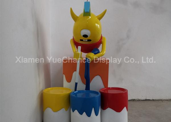 Custom Design Colorful Cartoon Characters Painting Fiberglass Statue