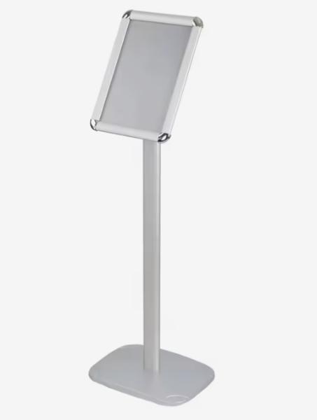 A4 Floor Standing Poster Stand With Square Base Advertising Menu Board