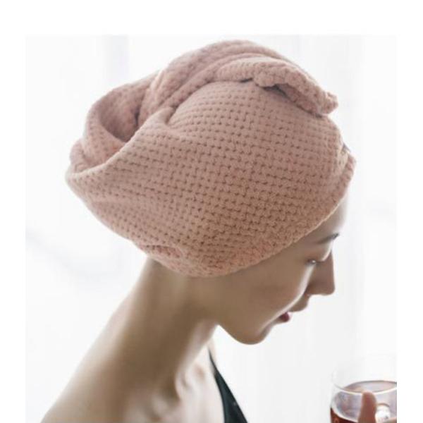 Waffle 25x65cm Microfiber Long Hair Towel Fast Absorbing