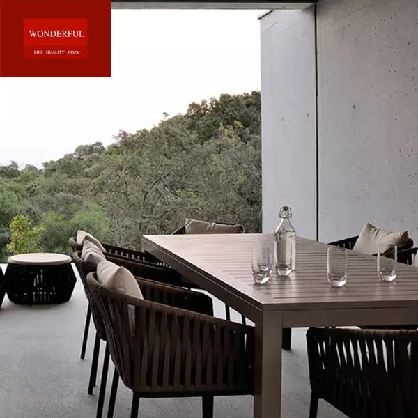 Comfortable High End Hotel Dining Chairs European Design Style with Modern Rattan