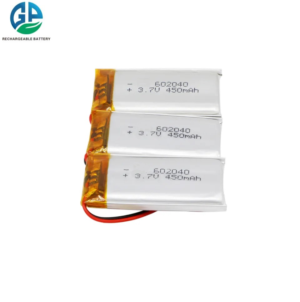 Температура батареи 602040 3.7v 450mah полимера 3.7V KC Li низкая
