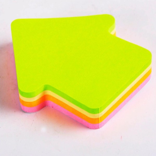 neon color cute shape self-adhesive sticky note