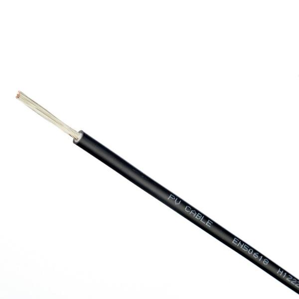 Xlpo Insulation 1500V DC Solar Connector PV Cable for Solar Energy Systems Normal Sections 1C X78/0.3MM and UV Resistant