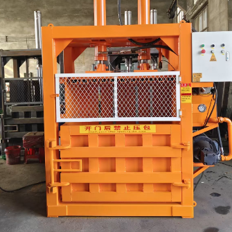 22-55 Kw vertical hydraulic baler 4-10 Tons/Hour Closed door