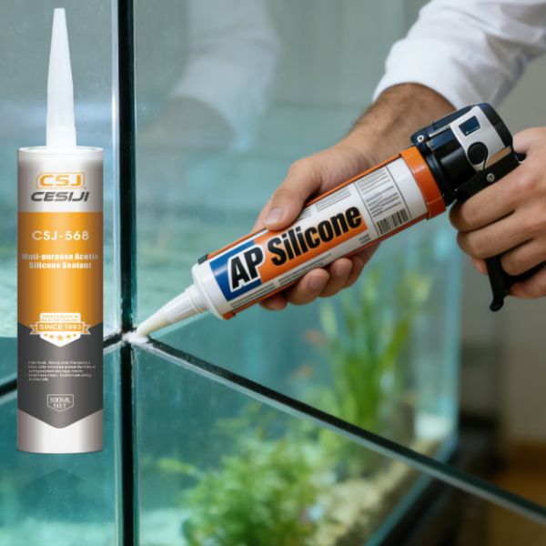Multi-purpose Acetic Acid Curing Silicone Sealant High Adhesion, Extreme Weather Resistance & Long-lasting Glass Bonding