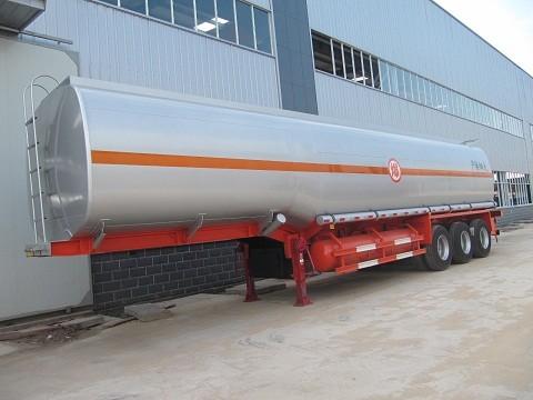 2 / 3 Axles Carbon Steel Water Tanker Semi Trailer , Semi Tank Trailers