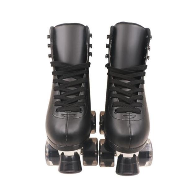 Black Aluminum Bracket Quad Roller Skate For Kids Adults Girls