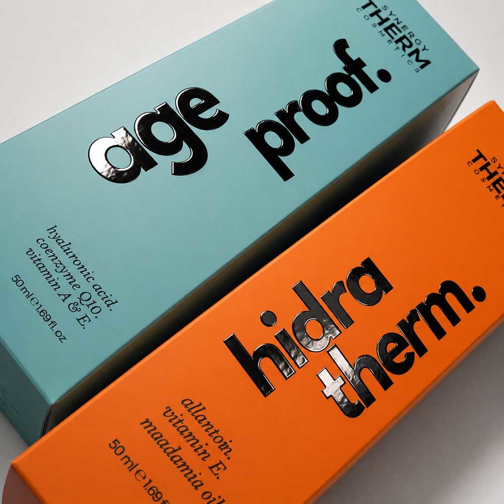 UV Printing Custom Folding Carton Box for Serum Bottle Packaging