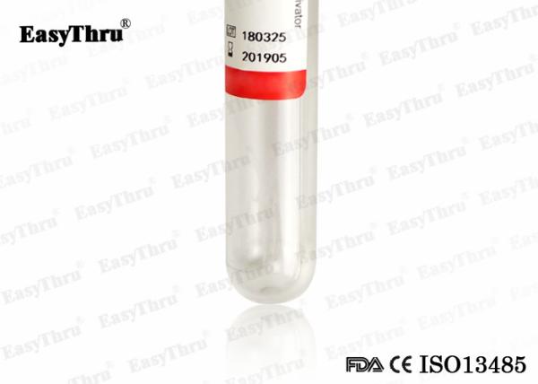 Medical Vacuum Blood Sample Collection Tubes Red Cap 2ml-10ml Volume