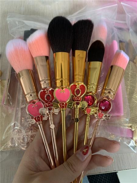 Lovely Cartoon Style Sailor Moon Makeup Brush Set Cosmetic Powder Skin Friendly