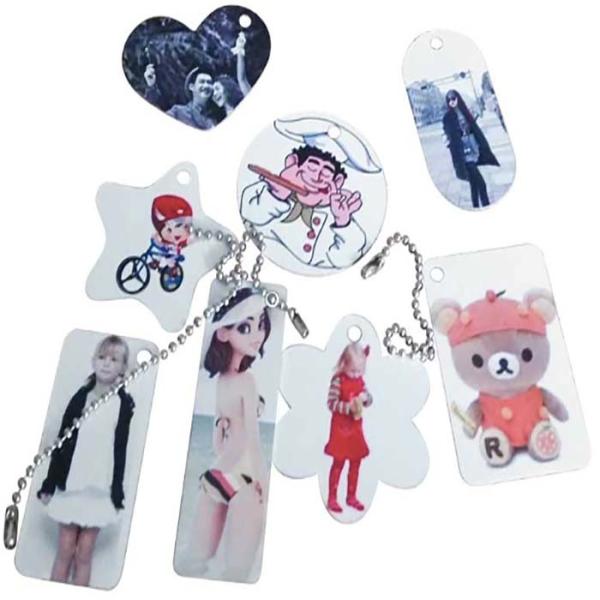 Double Sided Sublimation Aluminum Blanks Sheet For Pet Keys And Bag Pendant
