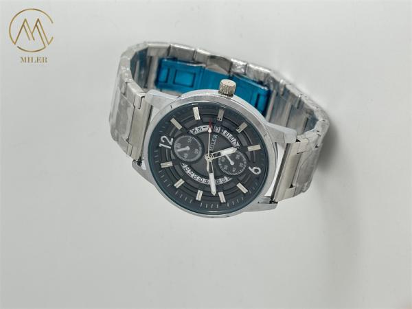 Miler Stainless Steel Quartz Watch for Women 30m Waterproof Golden Dial