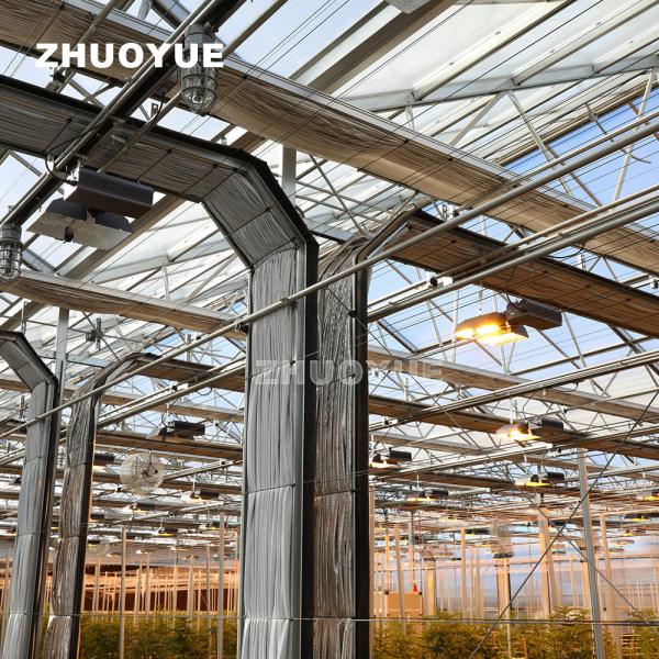 Automatic Humidity Control Agricultural Glass Greenhouse Blackout System OEM ODM