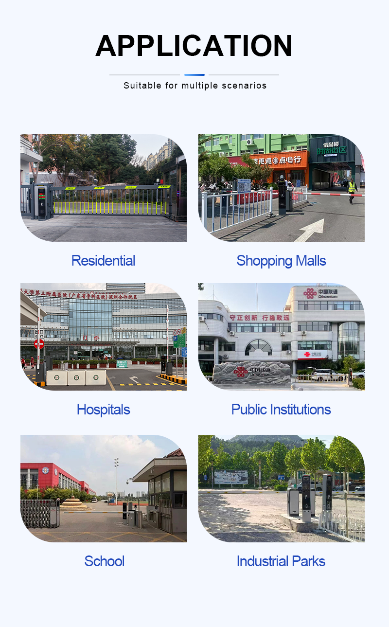 Premium High Transparency Acrylic Arm Swing Barrier Gate with Silent Brushless Motor and Multi-Layer Safety Protection