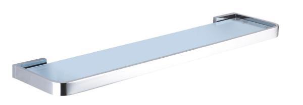 Glass shelf with railing 86010-300,300mm &Square &Brass&Chrome&Toughened glass &Bathroom Accessories&Sanitary Hardware